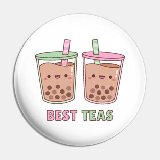 Cute Bubble Tea Best Teas Pun Pin