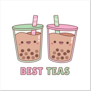 Cute Bubble Tea Best Teas Pun Posters and Art