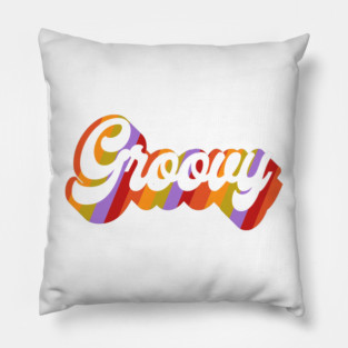Groovy Text Pillow
