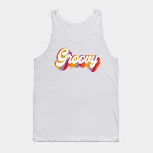 Groovy Text Tank Top