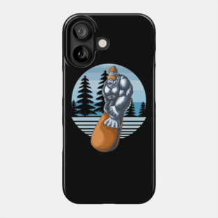 Yeti Snowboarding Phone Case