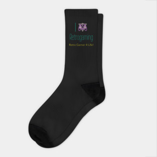 Retro Gamer Logo 13 Socks