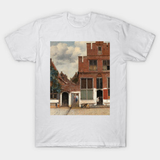 View of Houses in Delft, known as 'The little Street' by Jan Vermeer T-Shirt