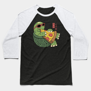 Pizza Turtle Baseball T-Shirt