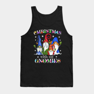 Gnome Christmas Pajamas - Garden Gnome Merry Christmas Tank Top