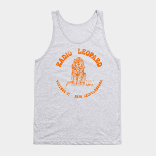 Radio Leopard / 70s Radio Station Tank Top