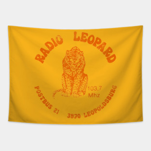 Radio Leopard / 70s Radio Station Tapestry