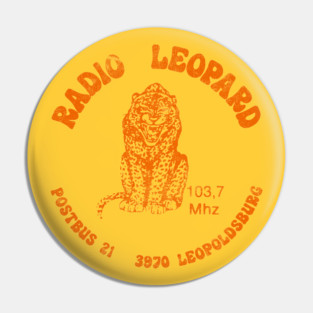 Radio Leopard / 70s Radio Station Pin