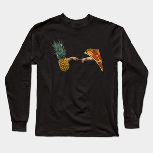 Creation of Pineapple Pizza Long Sleeve T-Shirt