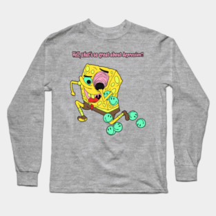 sentient sponge has critical thought Long Sleeve T-Shirt