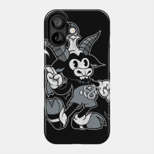 Do Walt Thou Wilt - Cartoon Baphomet - Vintage Distressed - Occult (Dark) Phone Case