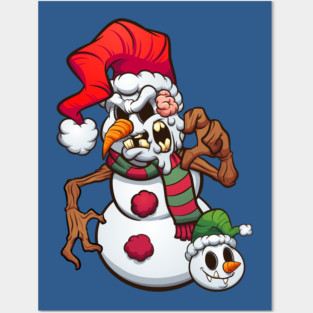 Evil Snowman Posters and Art
