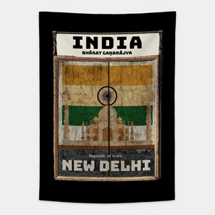make a journey to India Tapestry