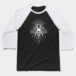 Honey Bee | Sacred Geometry Baseball T-Shirt