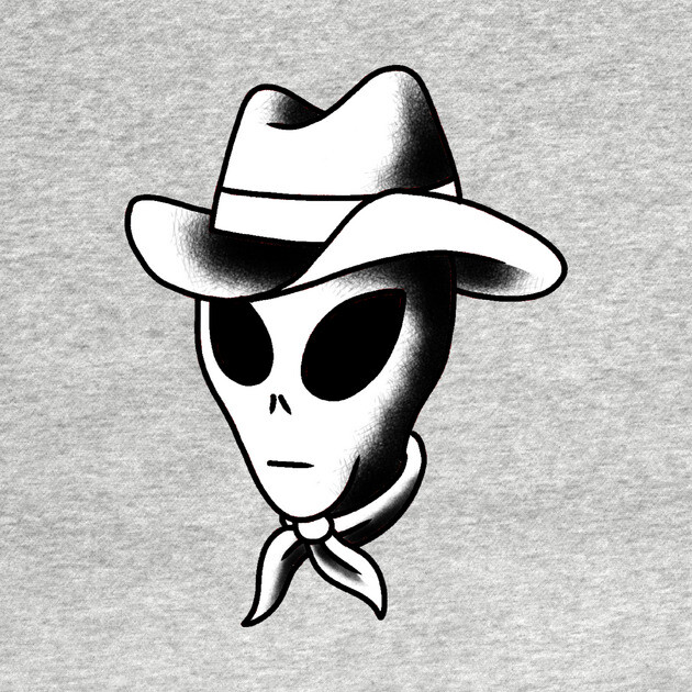 Alien cowboy by Local non union