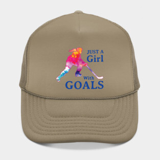 Just a Girl with Goals Hockey Hat