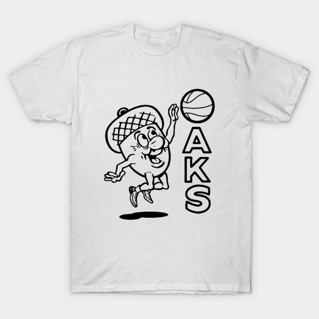 Defunct Oakland Oaks ABA Basketball T-Shirt
