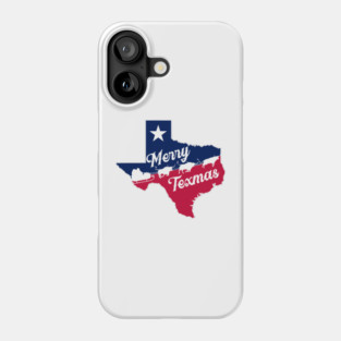 Merry Texmas - Flying Santa Phone Case