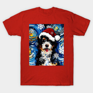 Bernedoodle Santa T-Shirt