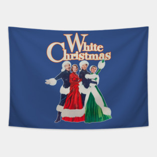 White Christmas 1954 Holiday Classic Movie - Vintage Christmas Tapestry