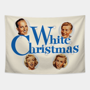 White Christmas 1954 Holiday Classic Tapestry