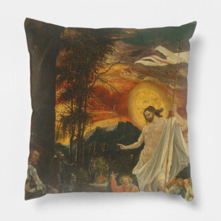 The Resurrection of Christ by Albrecht Altdorfer Pillow