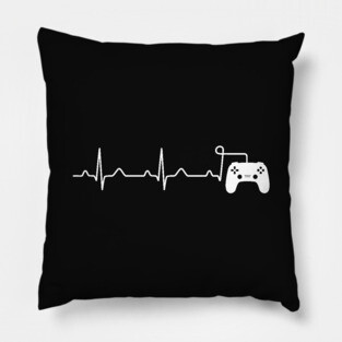 A Gamer Heartbeat Funny Pillow