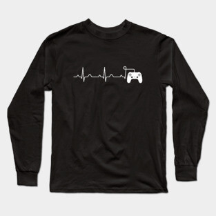 A Gamer Heartbeat Funny Long Sleeve T-Shirt