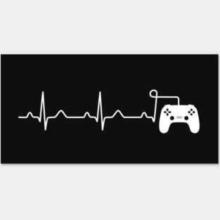 A Gamer Heartbeat Funny Posters and Art
