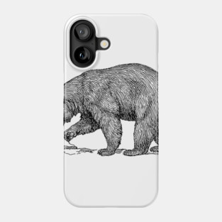 Black bear Phone Case