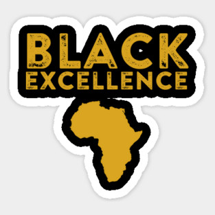 Black Excellence Gold | Africa | African American | Black Lives Sticker