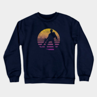 Evil Dead meets 80s Retro Sunset Crewneck Sweatshirt