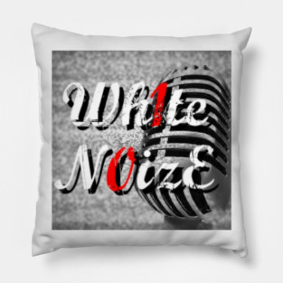 White Noize logo Pillow
