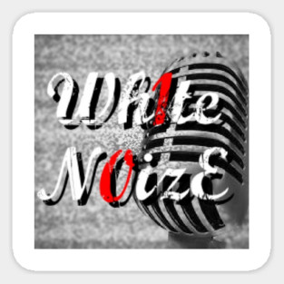 White Noize logo Sticker