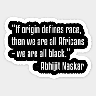 origin defines race | African American | Black Lives Sticker