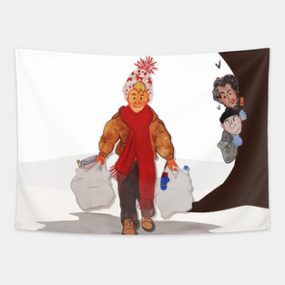 Home Alone Art Tapestry
