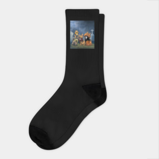 Supernatural Cemetery Cats Socks