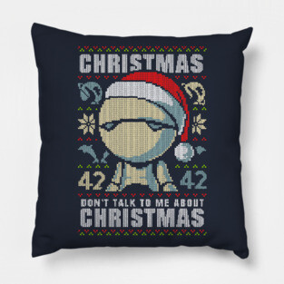 Ugly Sweater Marvin Paranoid Android - Hitchhiker's Guide to the Galaxy T-Shirt Pillow