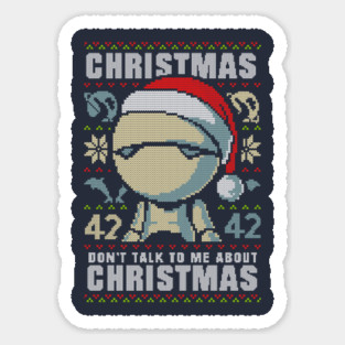 Ugly Sweater Marvin Paranoid Android - Hitchhiker's Guide to the Galaxy T-Shirt Sticker
