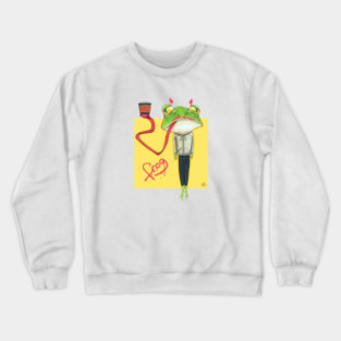 Tired Frog Graffiti Crewneck Sweatshirt