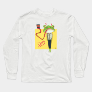 Tired Frog Graffiti Long Sleeve T-Shirt