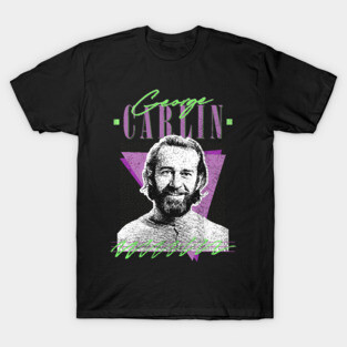 George Carlin // Vintage Style Fan Art Design T-Shirt