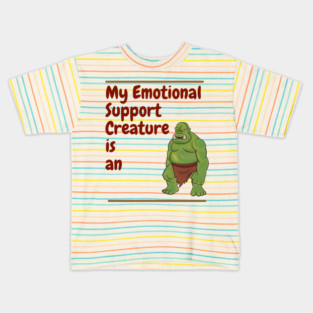 My Emotional Support Creature is an Orc Kids T-Shirt
