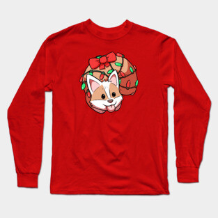 Christmas Corgi Long Sleeve T-Shirt