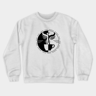 Amelia Logo Black Crewneck Sweatshirt