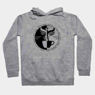 Amelia Logo Black Hoodie