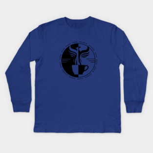 Amelia Logo Black Kids Long Sleeve T-Shirt