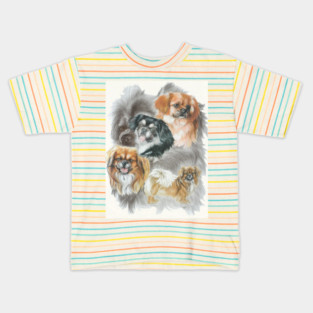 Tibetan Spaniel Medley Kids T-Shirt