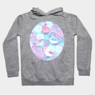 Little Bird Botanical - girly princess colors Hoodie