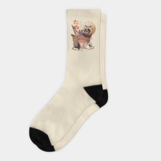 Tanuki Ramen Socks